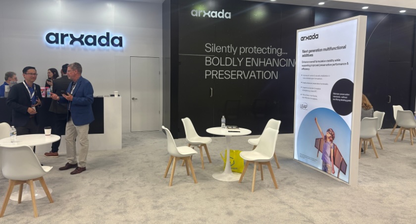 Arxada gets ready for visits during the 2026 American Coatings Show.