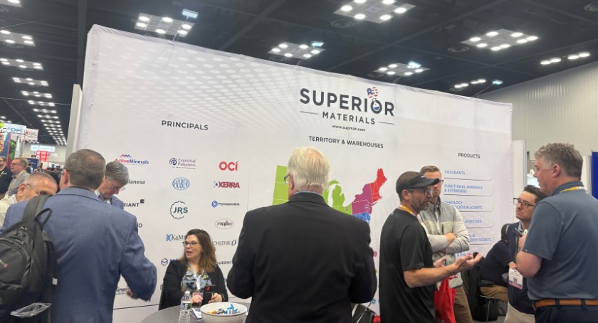 Superior Materials is well prepared to meet wth attendees during the 2026 American Coatings Show.